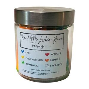 Color Coded Bible Verses Jar